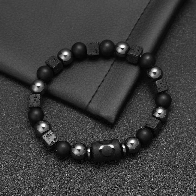 Obsidian Natural Stone 12 Zodiac Signs Bracelets