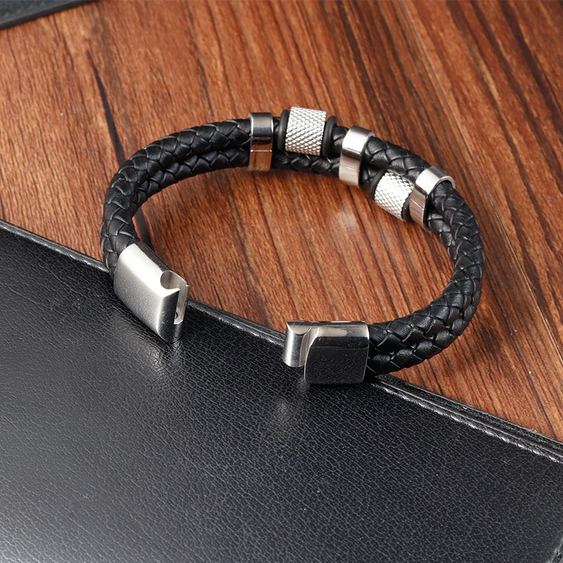 Elite Genuine Leather Magnetic Buckle Bracelets