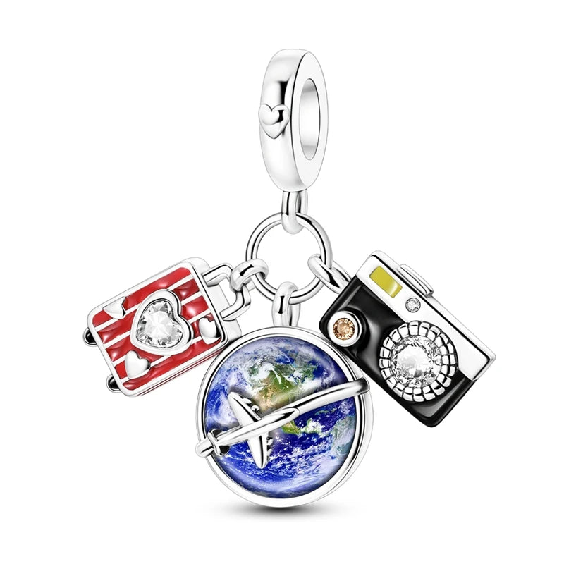 Red Cherry Strawberry Heart Warming Charm Pendants