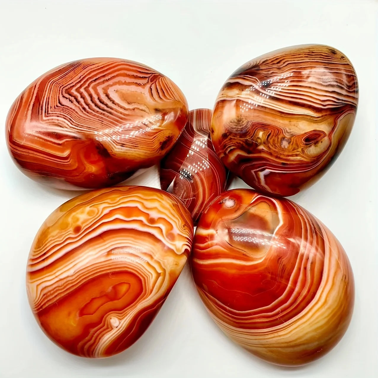 Natural Sardonyx Agate Palm Stone