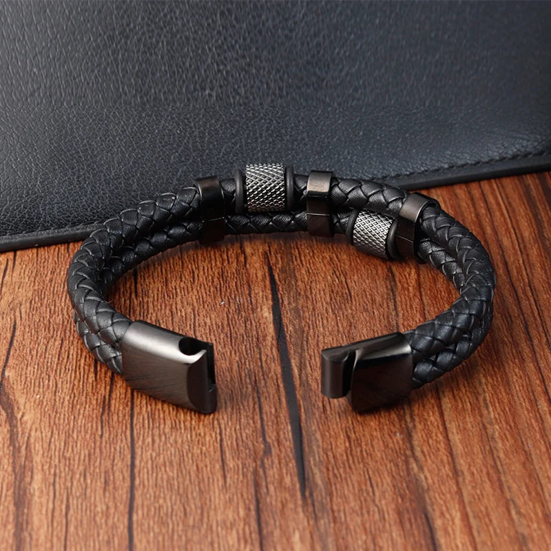 Elite Genuine Leather Magnetic Buckle Bracelets