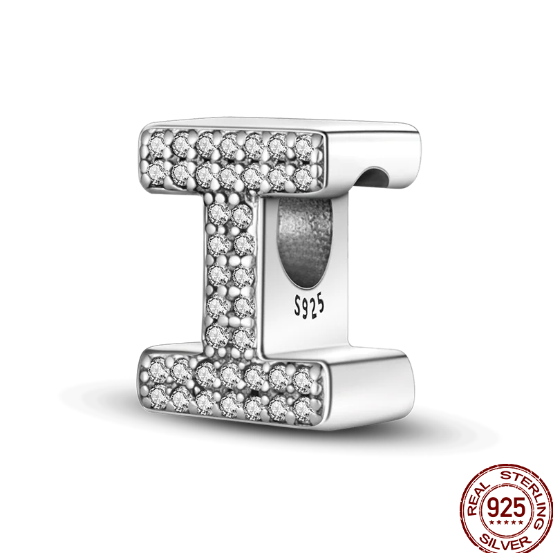 Silver Alphabet Letter Series Charms