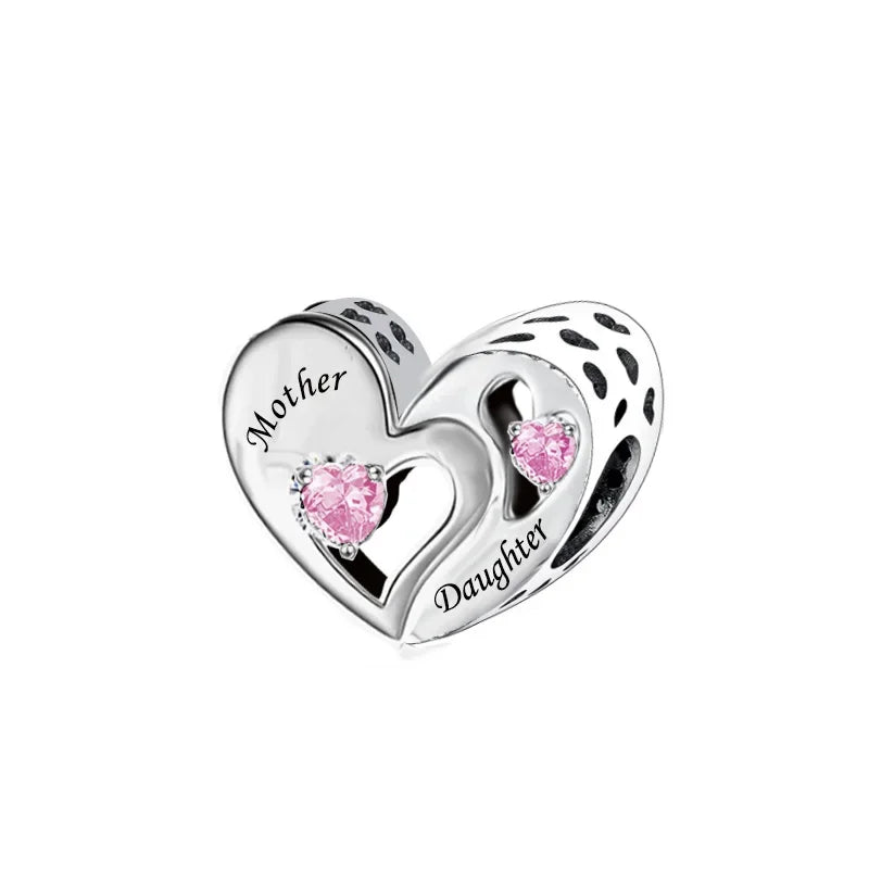 Parent To Child Heart Print Panache Charms