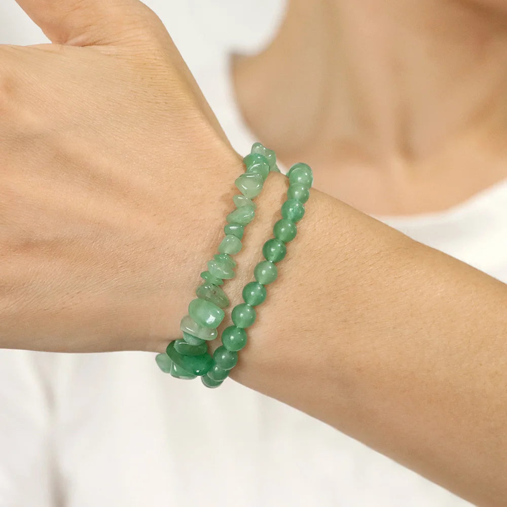 Double Crystal Stone Bracelets With Inspirational Cards
