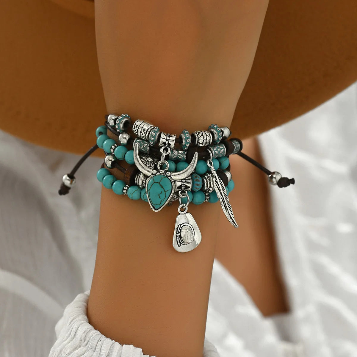 Western Smooth Country Charm Bracelets