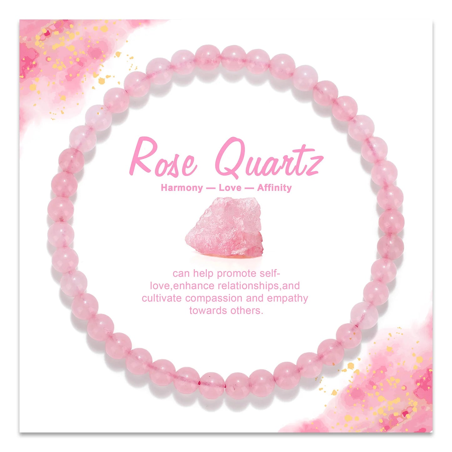 Exquisite Multi Color & Shape Natural Stone Crystal Beads Bracelet