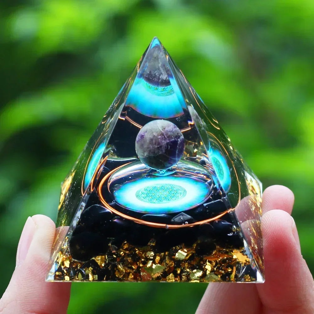 Egyptian Natural Crystal Energy Generator Pyramid