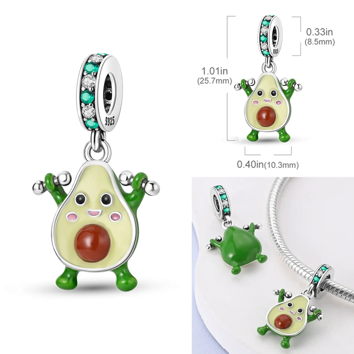 Perfect Occasion Green Series  Pendant Charm Beads