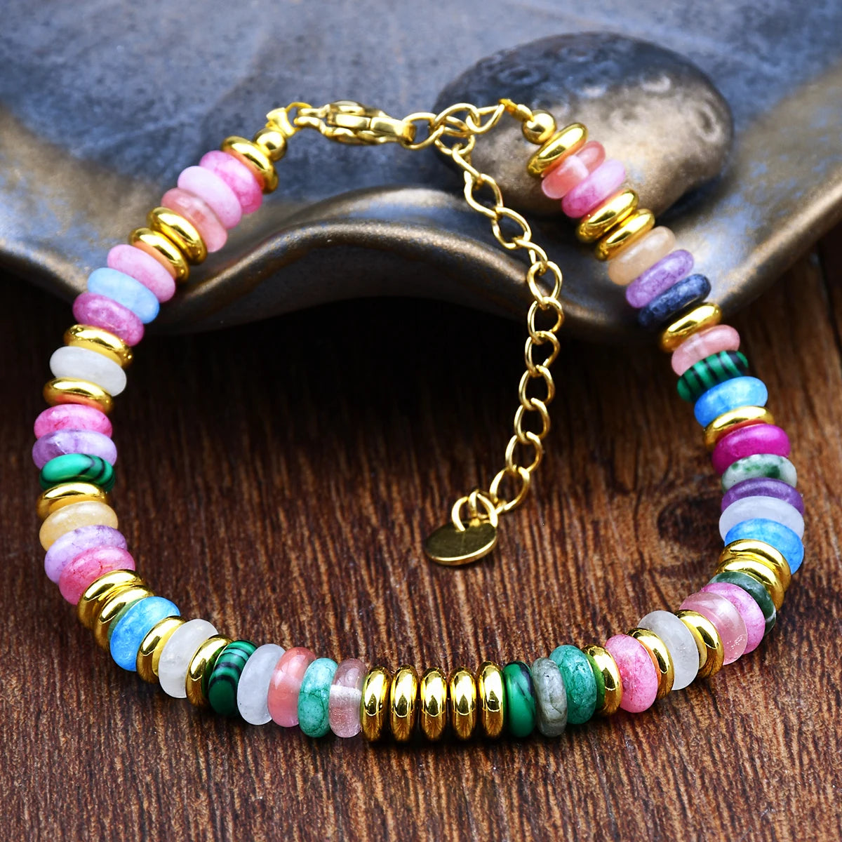 Euphoria Colorful Mix Gemstones Beaded Bracelet