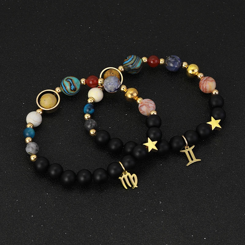 Harness the Power of the Eight Planet 12 Zodiac Signs Bracelet