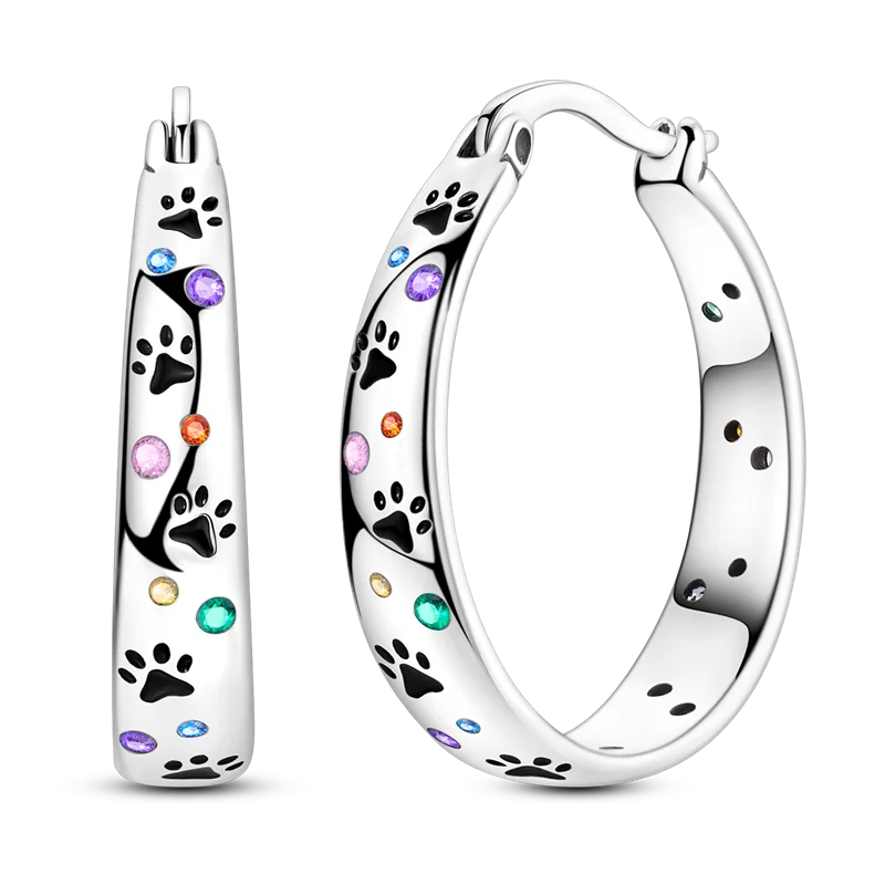 Elegantly Shaped Sparkling Pave Earrings