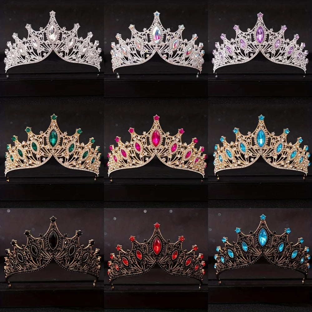 Royal Crystal Bridal Tiara Crowns