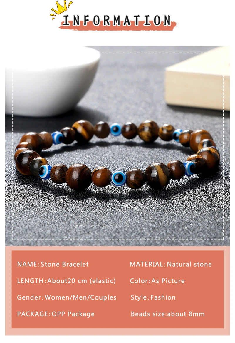 Earths Protection Blue Evil Eye Energy Bracelets