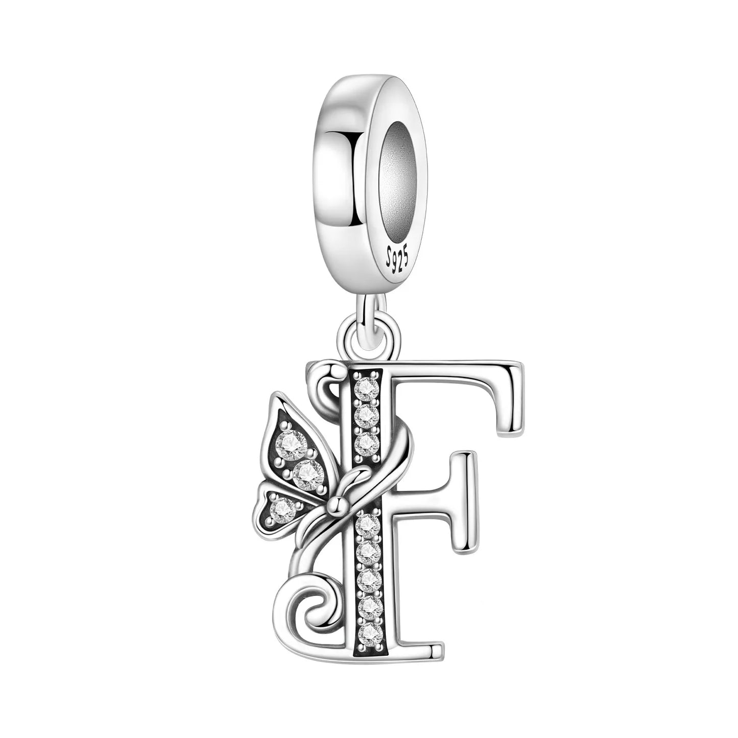 Beautiful Butterfly Alphabet & Numbers Pendant