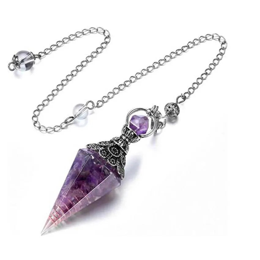 Ancient Antique Chakra Crystals Pendulum