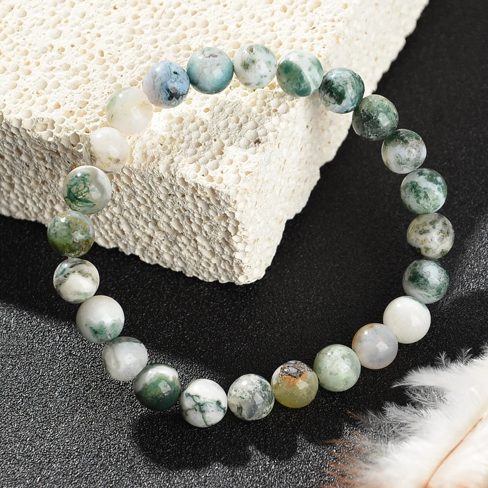 Spiffy Spirit Dendritic Agate Crystal Bracelet
