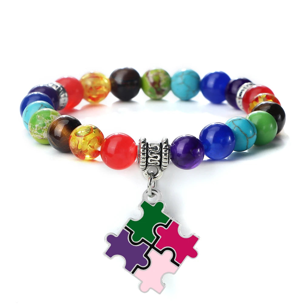 Mental Health Awareness "Autism Puzzle" Healing Bracelets