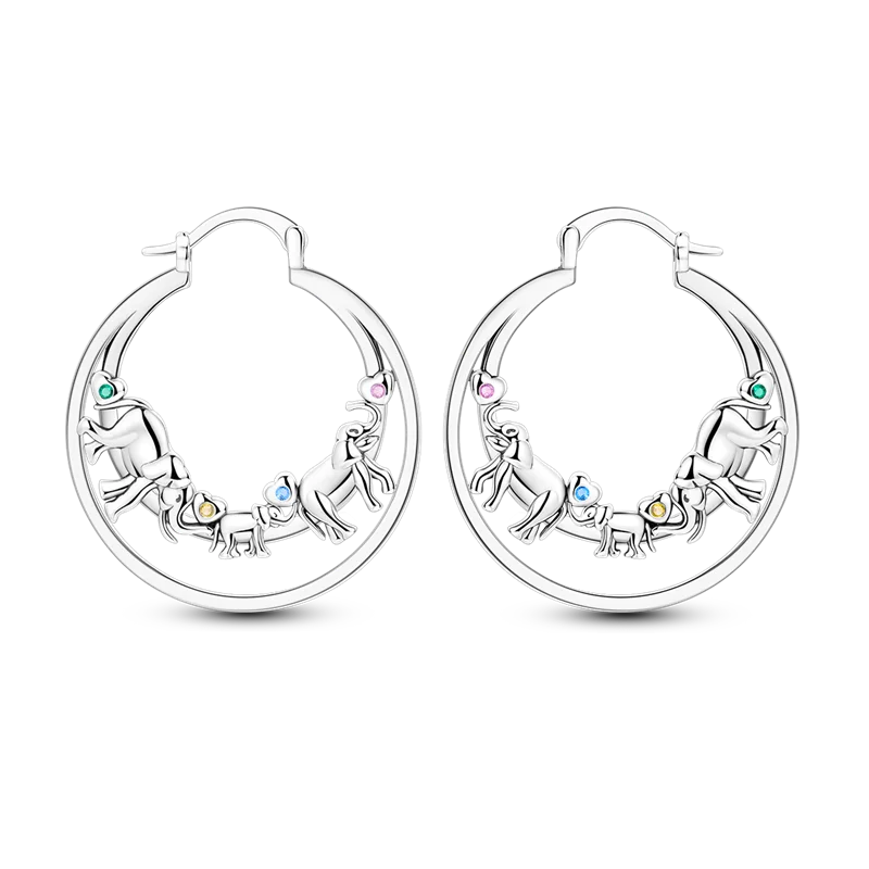 Elegantly Shaped Sparkling Pave Earrings