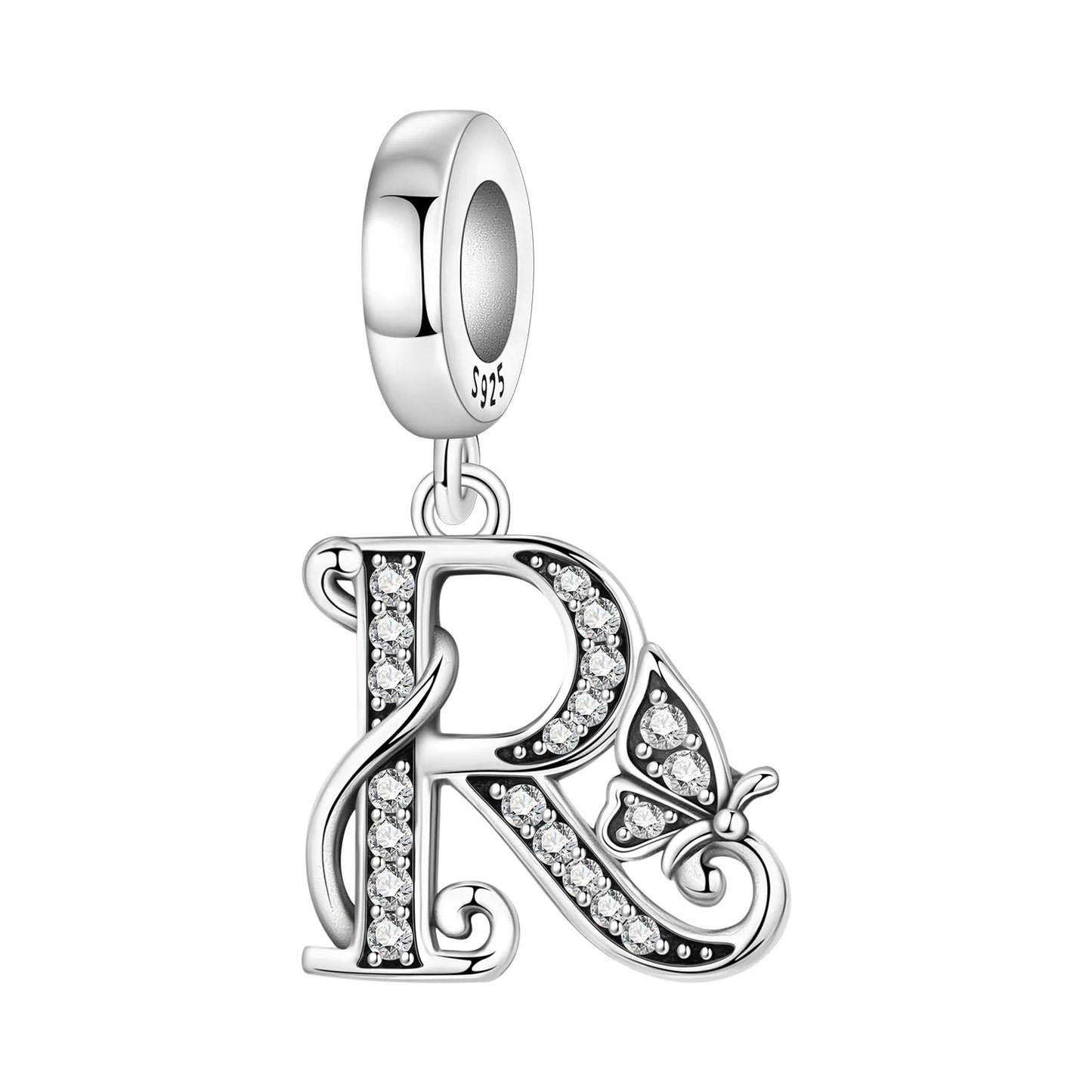 Beautiful Butterfly Alphabet & Numbers Pendant