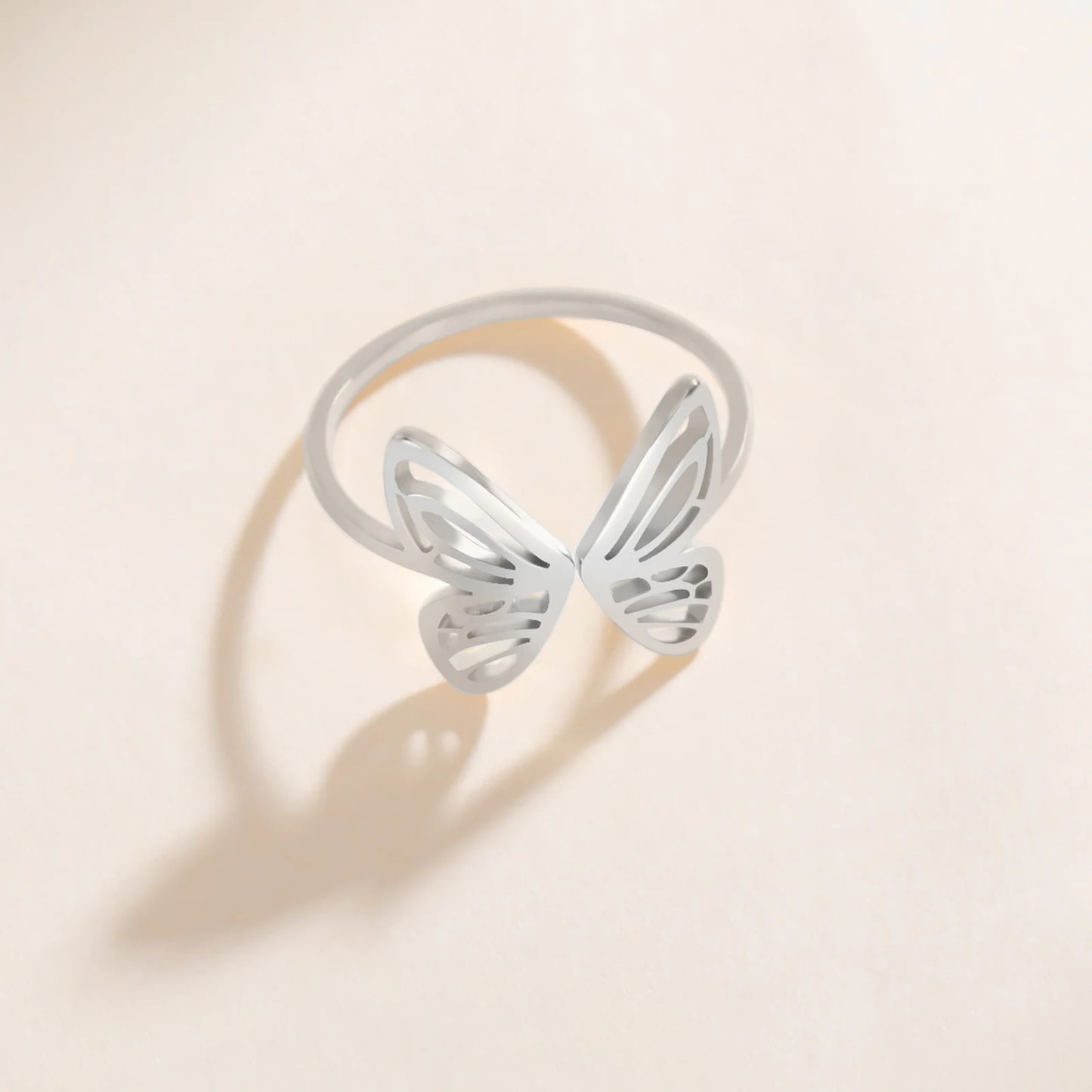 Beautiful Butterfly Open Aesthetic Ring