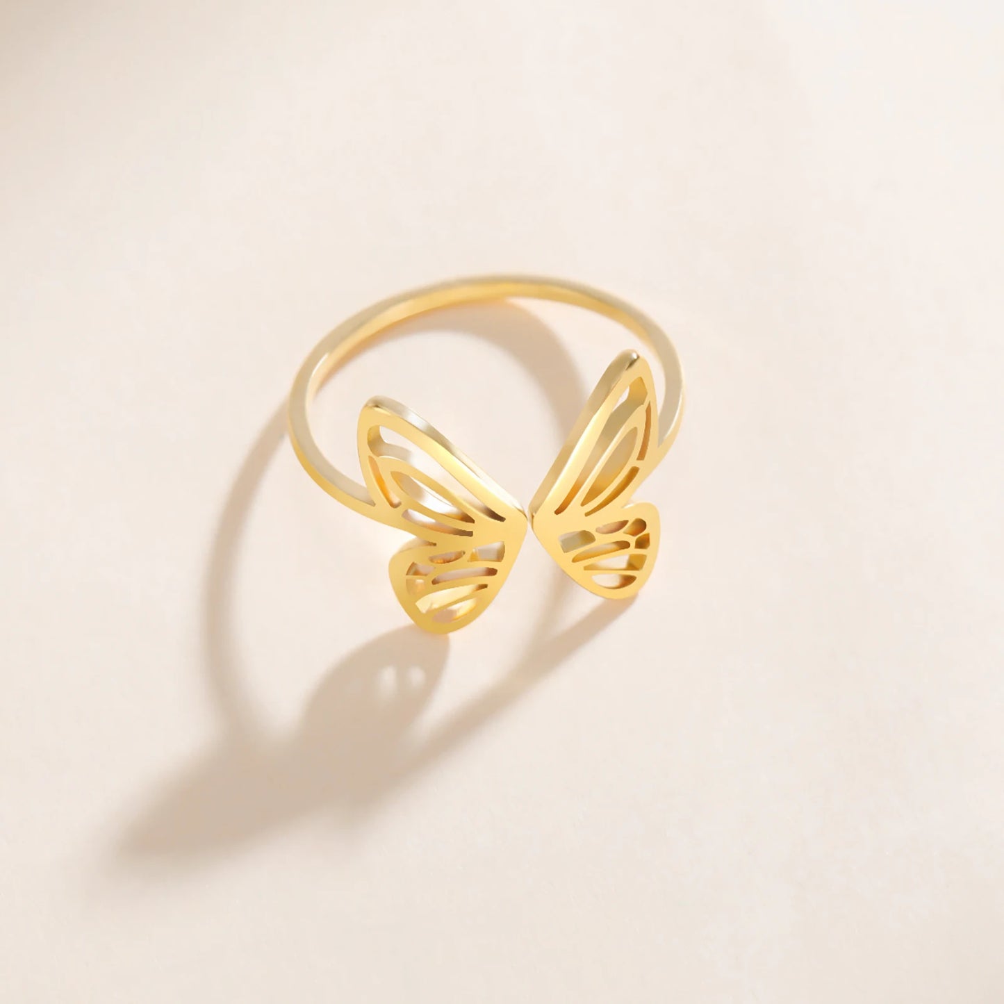 Beautiful Butterfly Open Aesthetic Ring