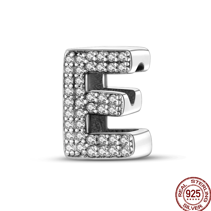 Silver Alphabet Letter Series Charms