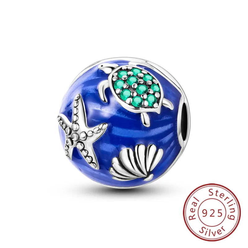 Summer Ocean Blue Pendant Charms