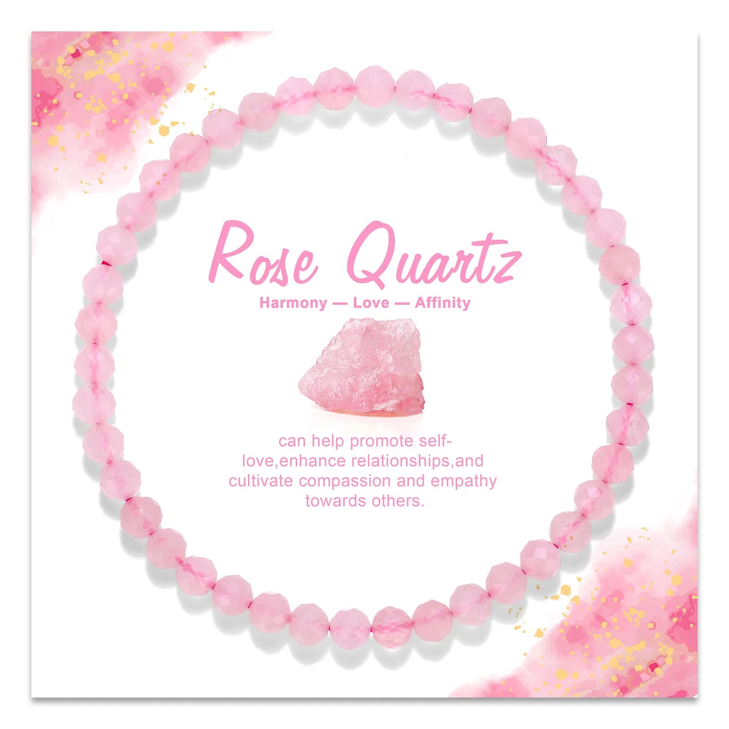 Exquisite Multi Color & Shape Natural Stone Crystal Beads Bracelet