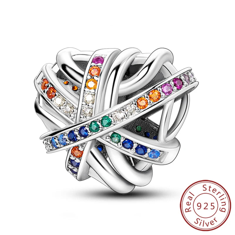 Gorgeous Heart Beat Family Charm Pendants