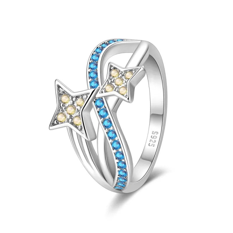 Floral Heart-Shaped Crown Rings