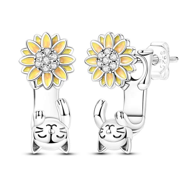 Elegantly Shaped Sparkling Pave Earrings