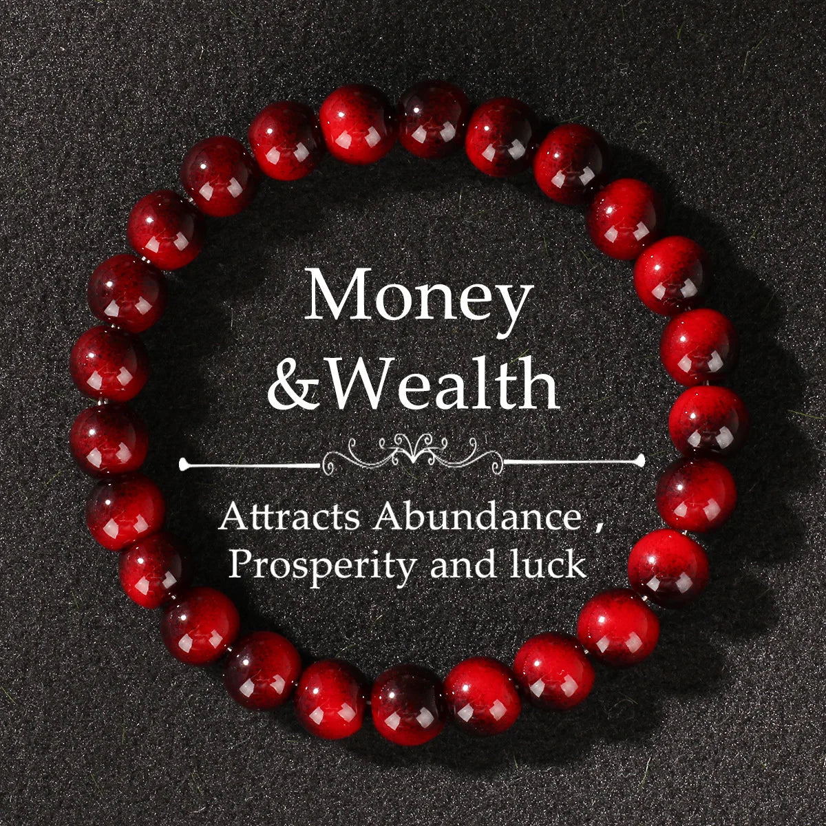 Wealthy Multicolored Crystal Tiger Eye Beads Bracelets