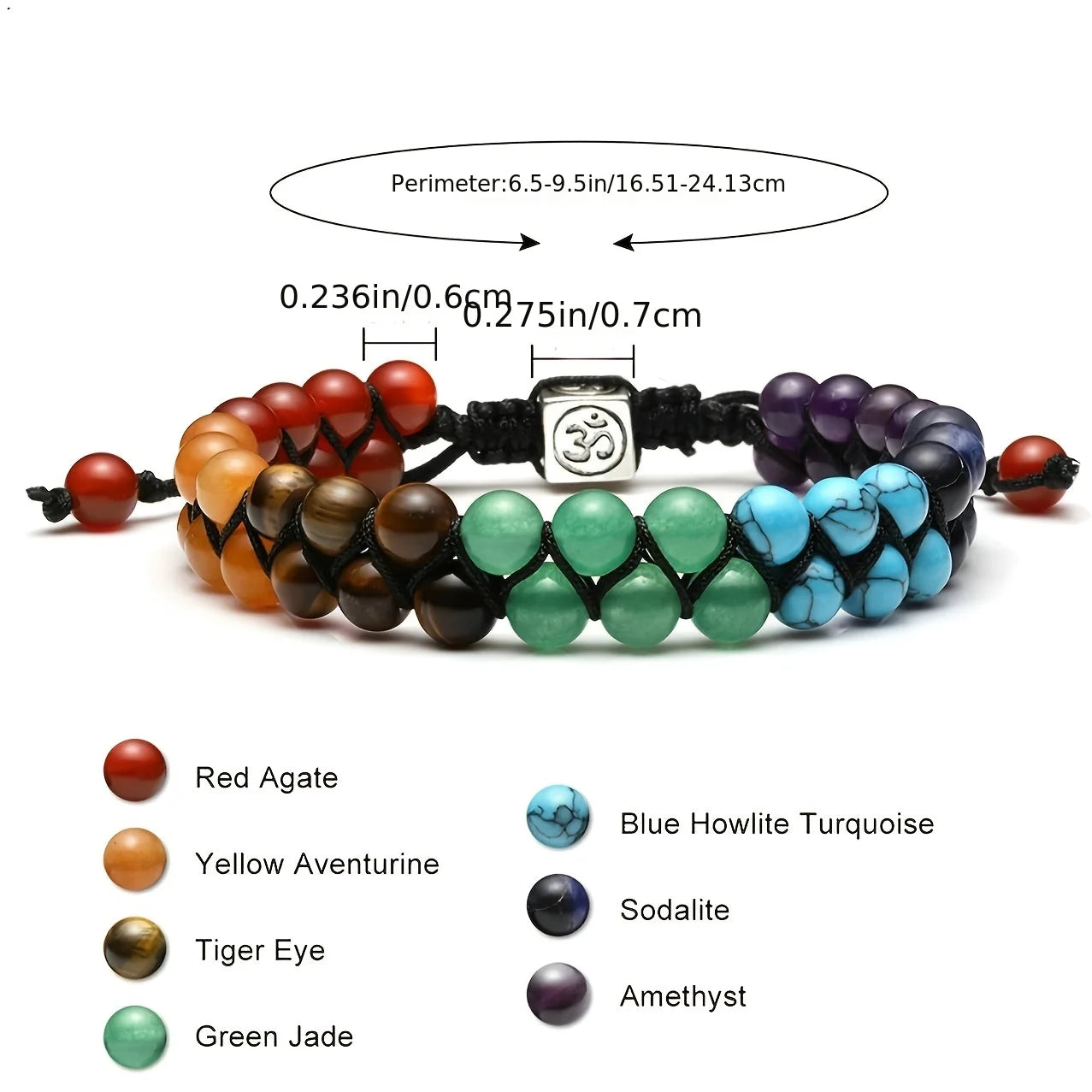 Amazing 7 Chakra Treatment Crystal Bracelet