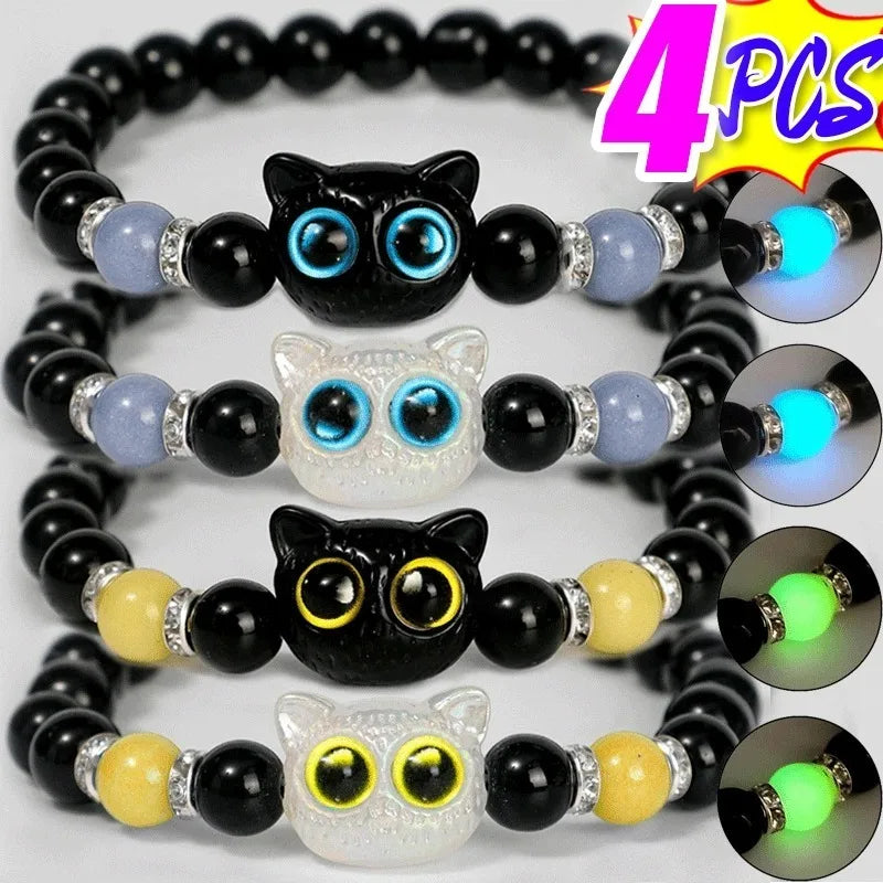 Luminous Big Eye Cat Bracelets