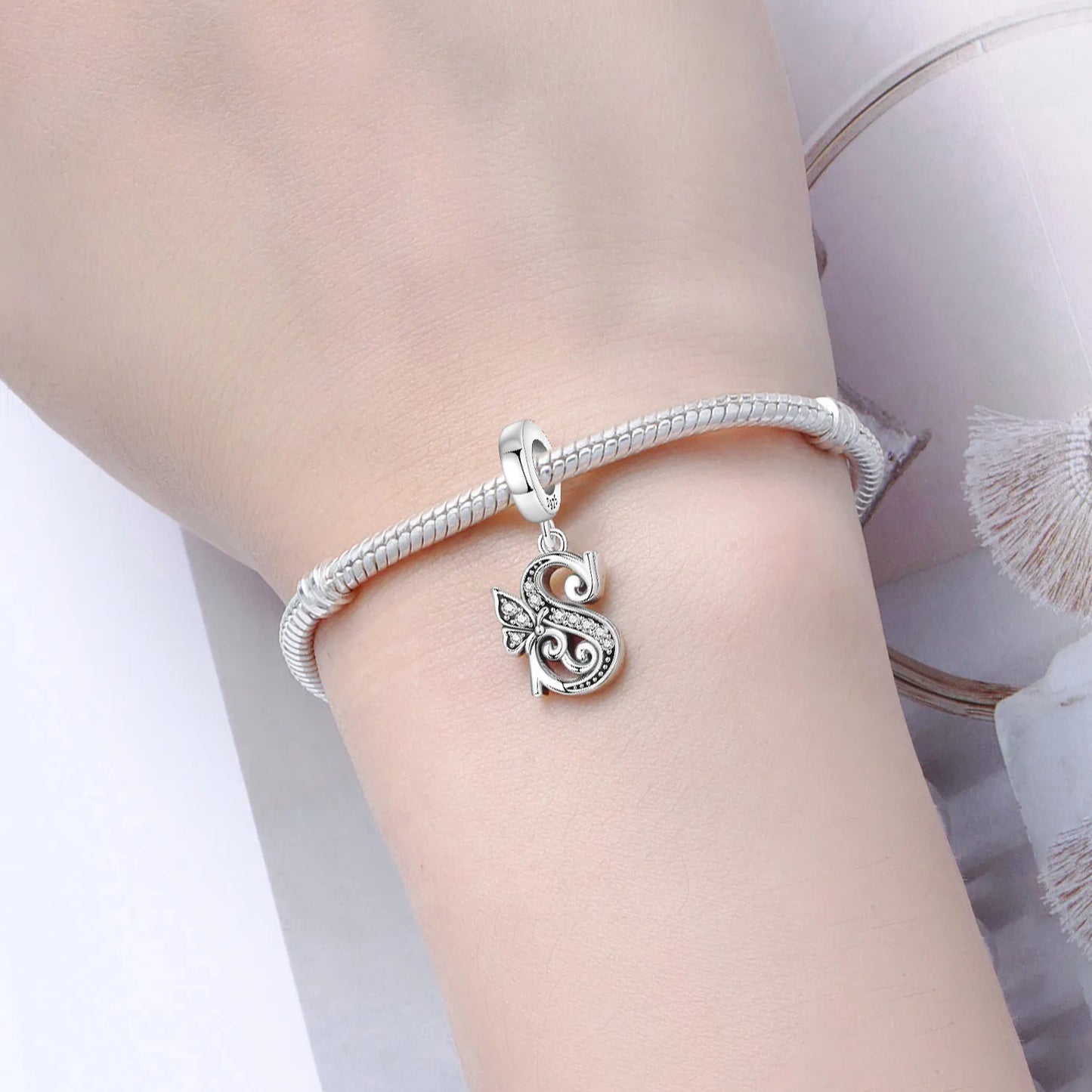 Beautiful Butterfly Alphabet & Numbers Pendant