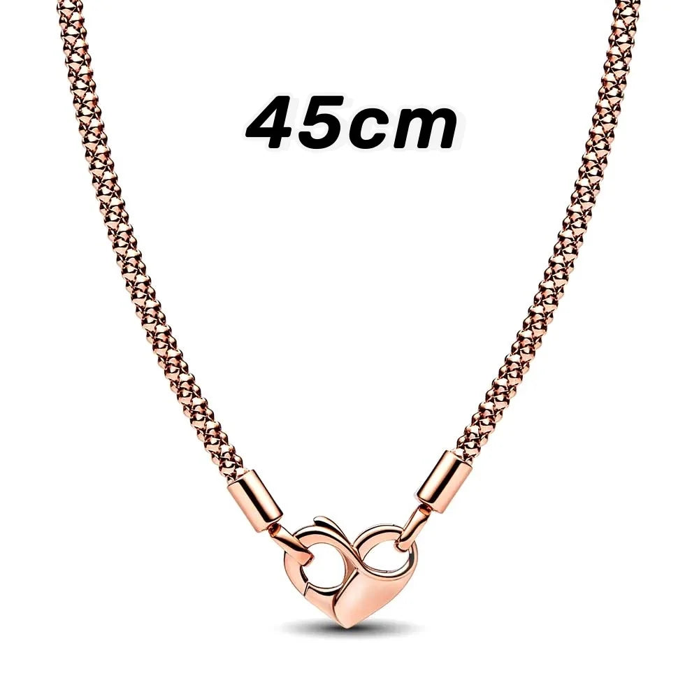Exquisite Unlimited Love Heart Studded Charm Necklace & Bracelet