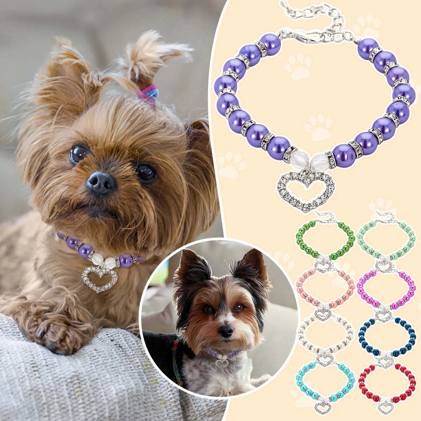 Pearls And Diamonds Dog & Cat Collars