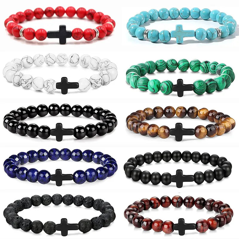 Spiritual Meditation Cross Bracelet
