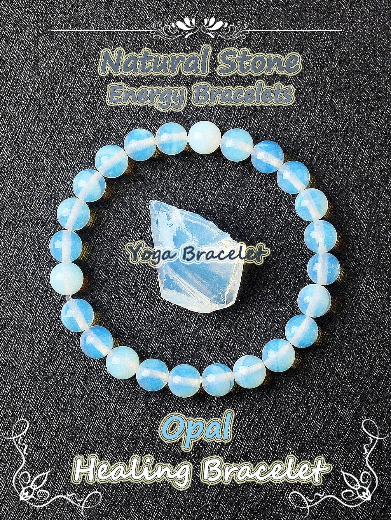 Genuine Crystal Round Healing Bracelets