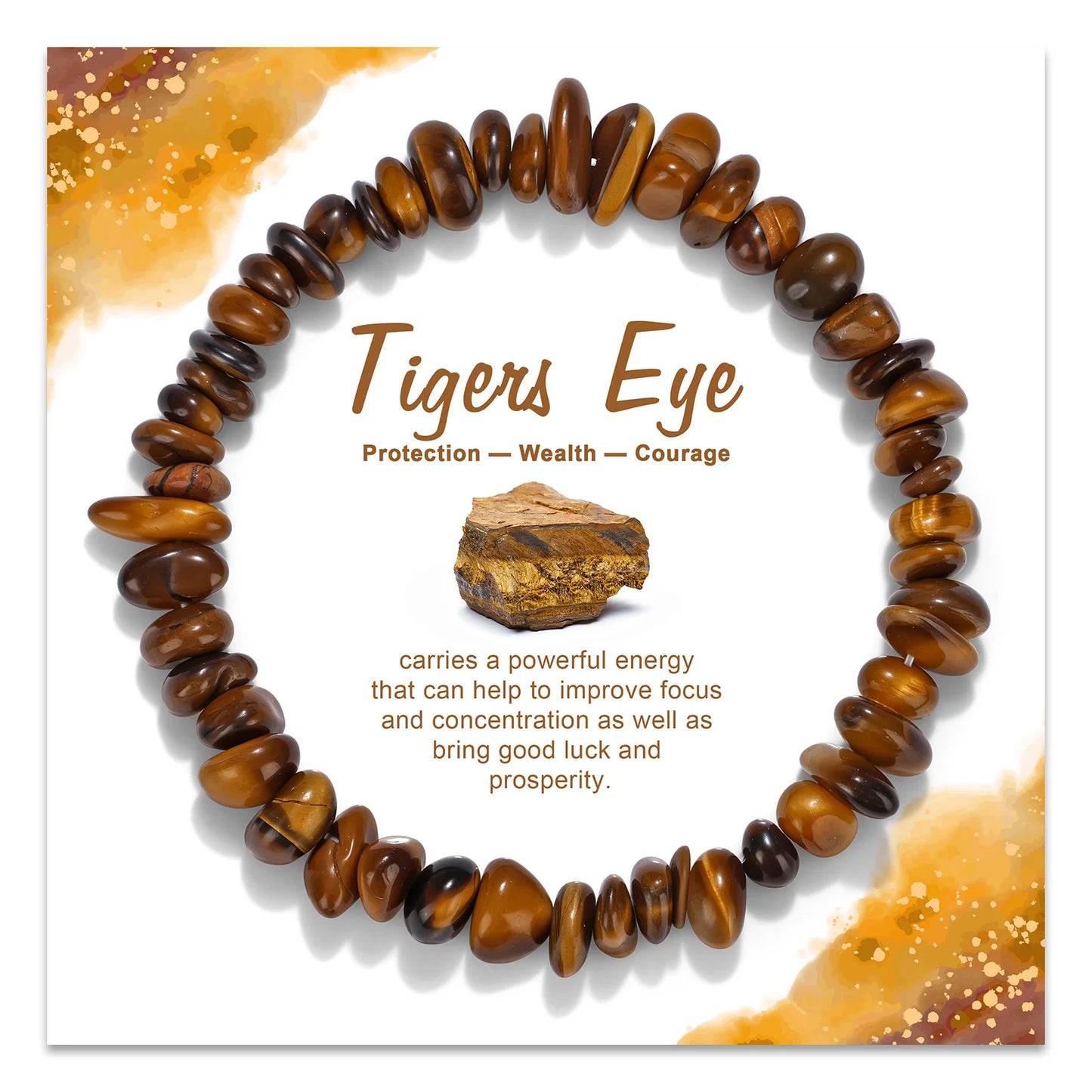 Exquisite Multi Color & Shape Natural Stone Crystal Beads Bracelet