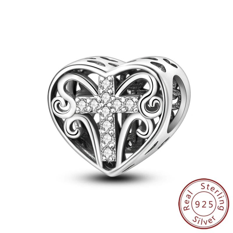 Dreamy Blue & Silver Charm Pendants