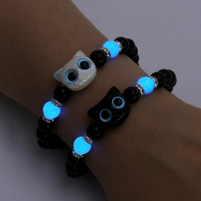 Luminous Big Eye Cat Bracelets