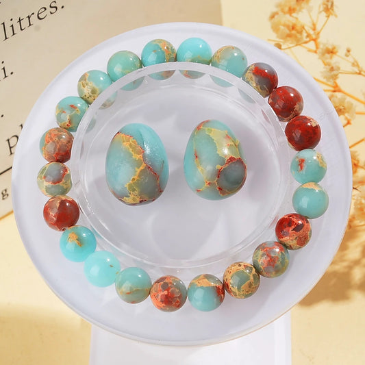 Tranquility Natural Crystal Triple Protection Bracelet