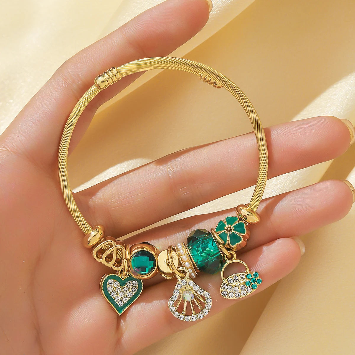 Elegant Multi Element Charm Love Bracelet