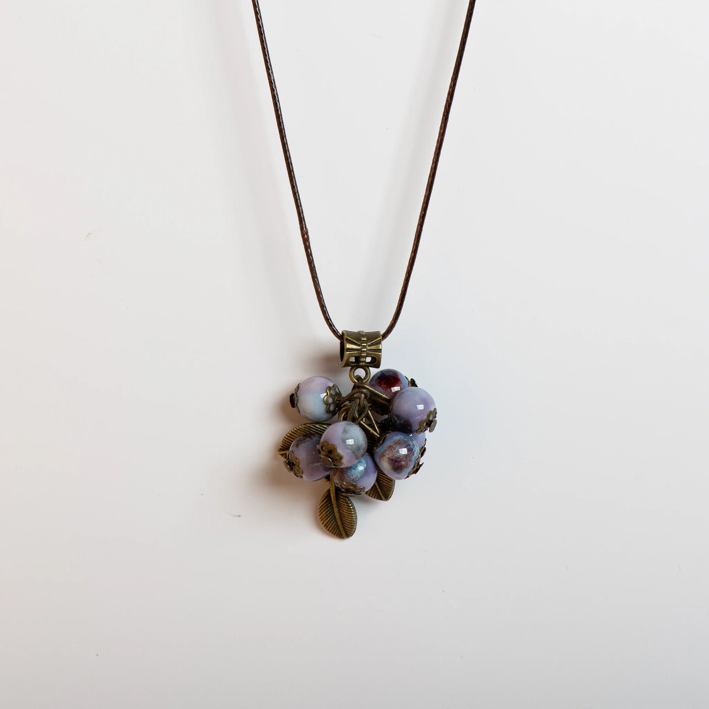 Assorted Fruit Floral Ceramic Beads Necklace