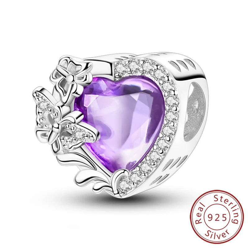 Gorgeous Heart Beat Family Charm Pendants