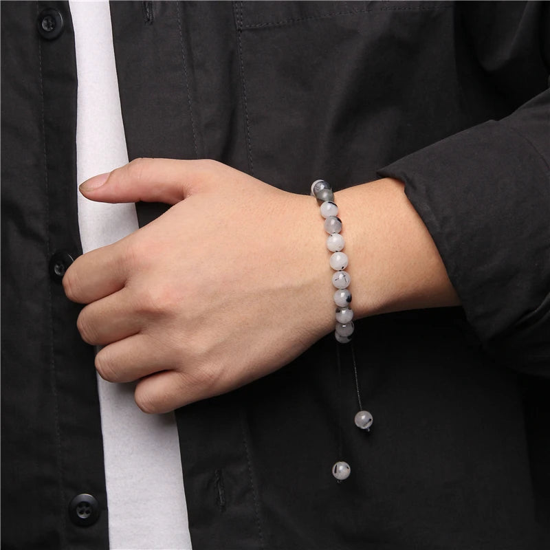 Couple Distance Energy Bracelets Natural Stone Healing