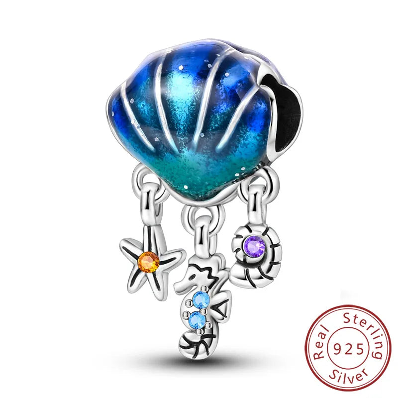 Summer Ocean Blue Pendant Charms