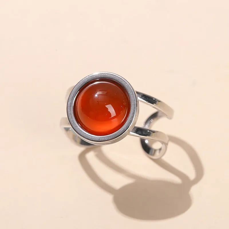 Natural Crystal Protection Rings