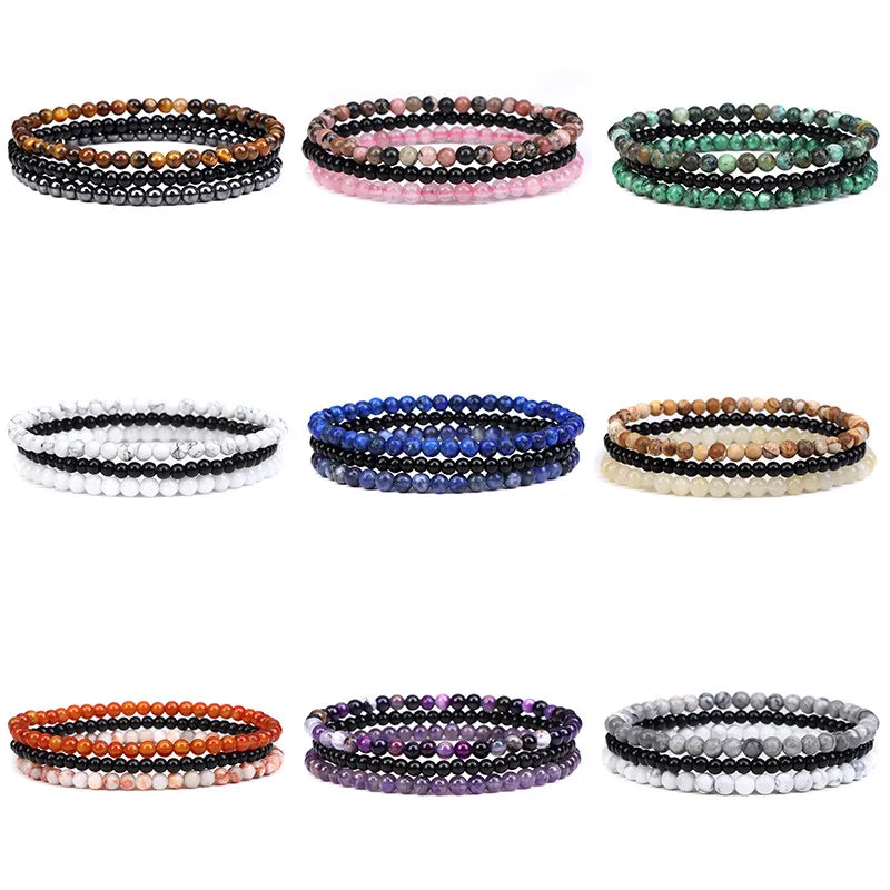 Mix Match 3pcs Beads Bracelets Sets